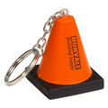 Construction Cone Key Chain